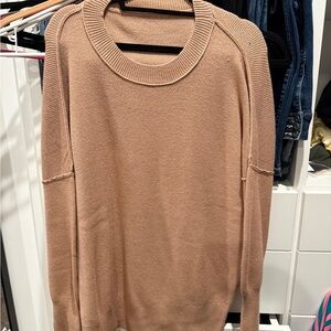 TALULAH Camel Crew Neck Sweater